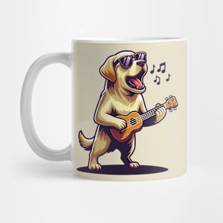 Dog Playing Guitar Singing Labrador Retriever Funny Mug